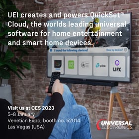 UEI Re-Imagines Smart Home Control Through an Expanded Portfolio of Connected  Products and Technology Solutions at CES